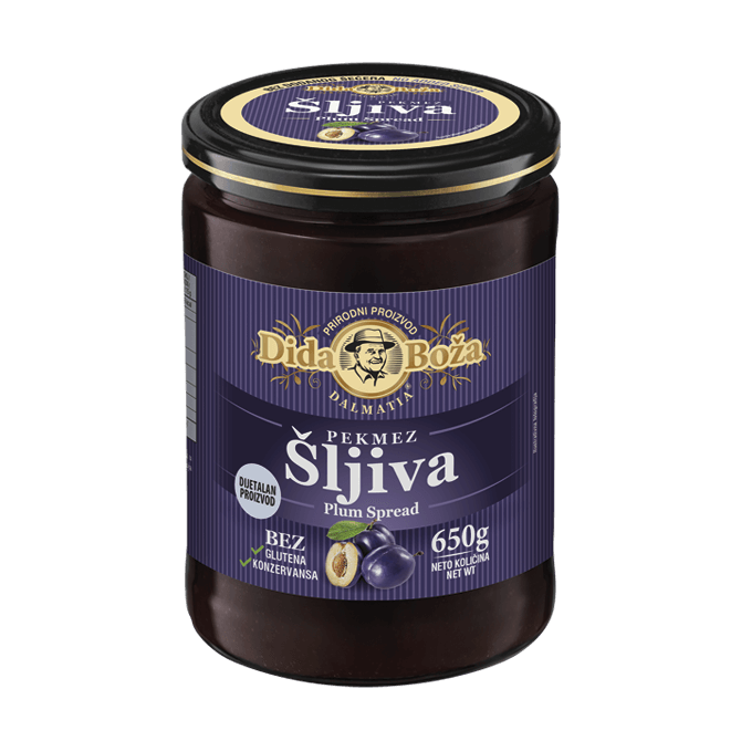 Plum jam without added sugars